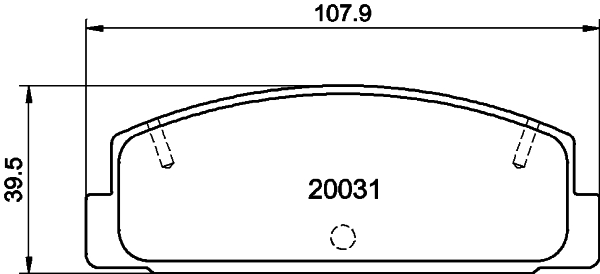 HELLA-PAGID Hátsó fékbetét 8DB355016-761