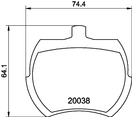 HELLA-PAGID Első fékbetét 8DB355007-081