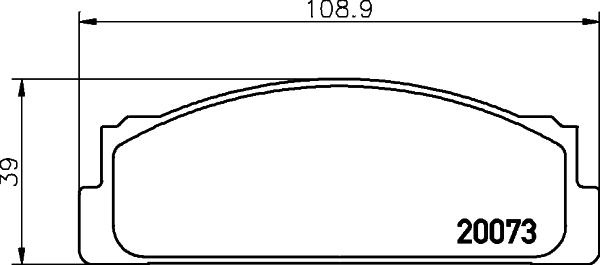 HELLA-PAGID Első fékbetét 8DB355007-111