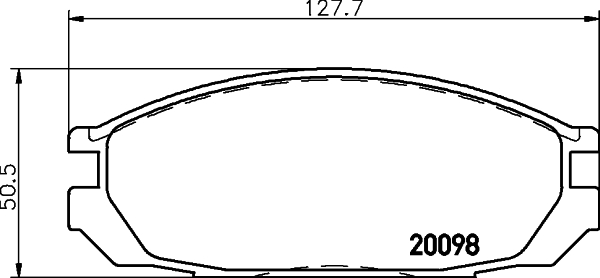 HELLA-PAGID Fékbetét, mind 8DB355006-251