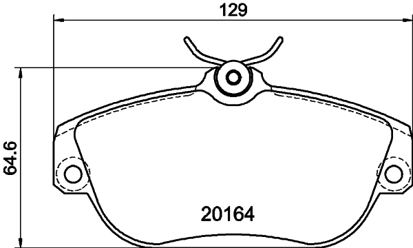 HELLA-PAGID Első fékbetét 8DB355018-001