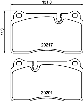 HELLA-PAGID Első fékbetét 8DB355015-891