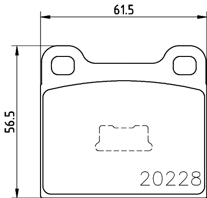 HELLA-PAGID Első fékbetét 8DB355006-531