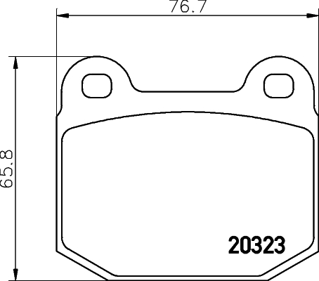 HELLA-PAGID Első fékbetét 8DB355009-061