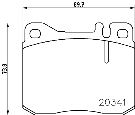 HELLA-PAGID Első fékbetét 8DB355017-431