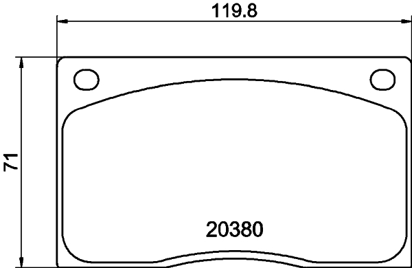 HELLA-PAGID Első fékbetét 8DB355009-611