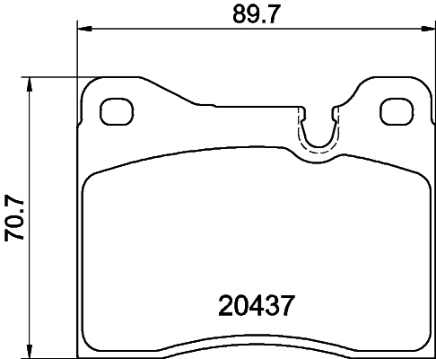 HELLA-PAGID Első fékbetét 8DB355017-561