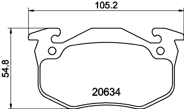 HELLA-PAGID Első fékbetét 8DB355007-661