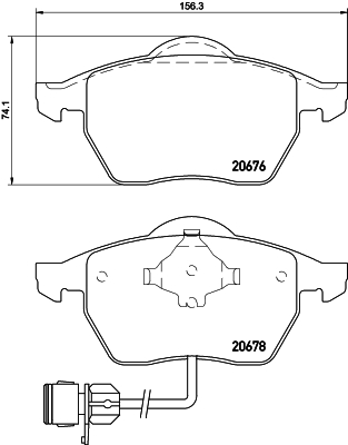 HELLA-PAGID Első fékbetét 8DB355007-461