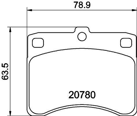 HELLA-PAGID Első fékbetét 8DB355005-671