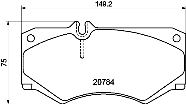 HELLA-PAGID Első fékbetét 8DB355006-061