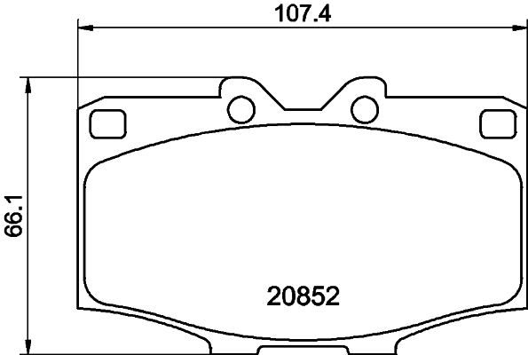 HELLA-PAGID Első fékbetét 8DB355007-301