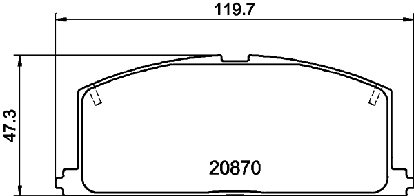 HELLA-PAGID Első fékbetét 8DB355006-091