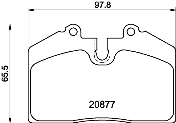 HELLA-PAGID Fékbetét, mind 8DB355006-351