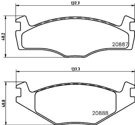 HELLA-PAGID Első fékbetét 8DB355006-381