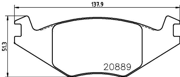 HELLA-PAGID Első fékbetét 8DB355017-491