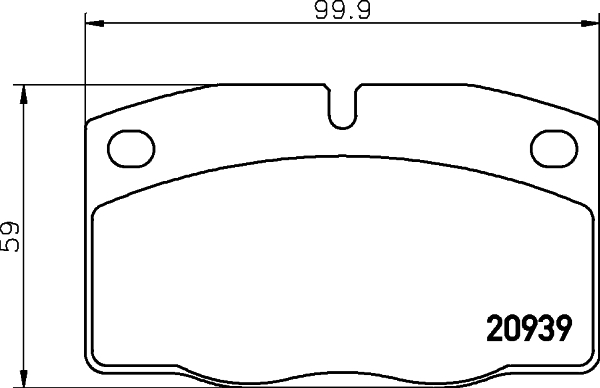 HELLA-PAGID Első fékbetét 8DB355007-251