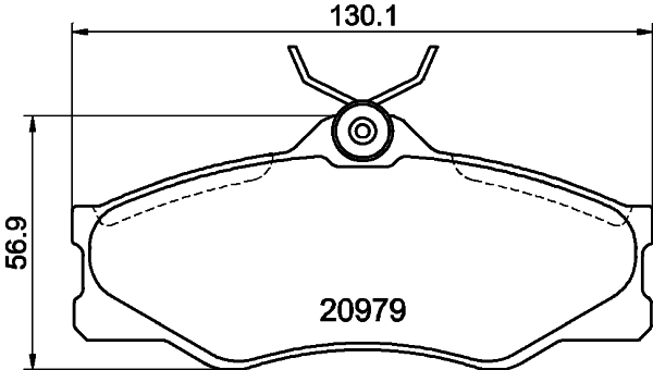 HELLA-PAGID Első fékbetét 8DB355017-661