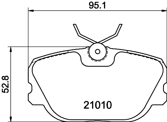 HELLA-PAGID Első fékbetét 8DB355017-941