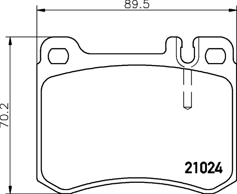 HELLA-PAGID Első fékbetét 8DB355007-611