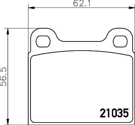 HELLA-PAGID Hátsó fékbetét 8DB355017-441