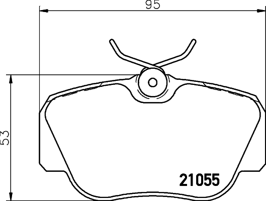 HELLA-PAGID Első fékbetét 8DB355006-181