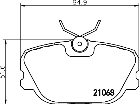 HELLA-PAGID Első fékbetét 8DB355017-761