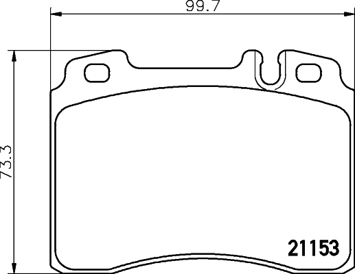 HELLA-PAGID Első fékbetét 8DB355007-471