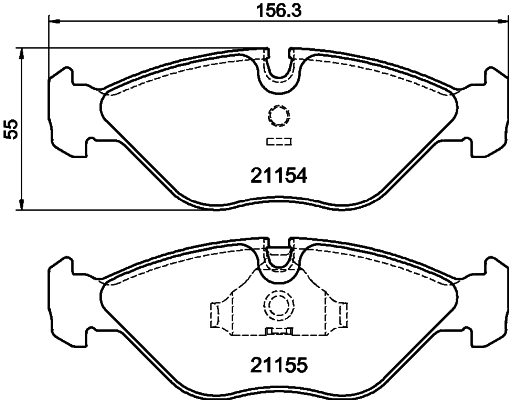 HELLA-PAGID Első fékbetét 8DB355007-591