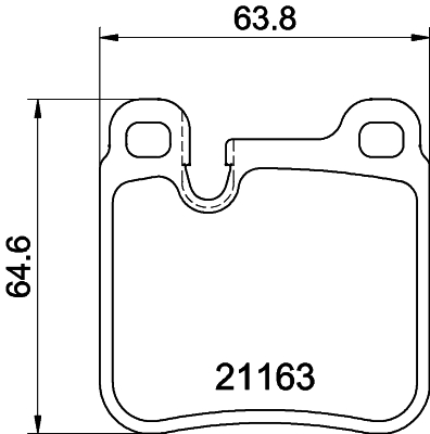 HELLA-PAGID Hátsó fékbetét 8DB355008-491