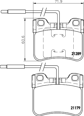 HELLA-PAGID Első fékbetét 8DB355007-811