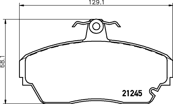 HELLA-PAGID Első fékbetét 8DB355011-781