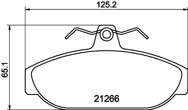 HELLA-PAGID Első fékbetét 8DB355017-721