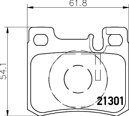 HELLA-PAGID Hátsó fékbetét 8DB355007-671