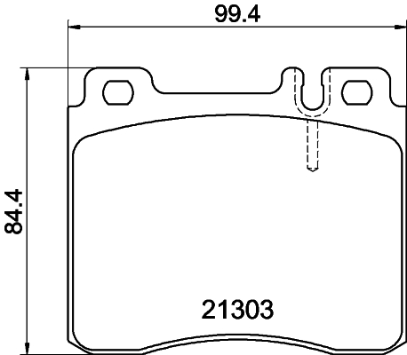 HELLA-PAGID Első fékbetét 8DB355007-551