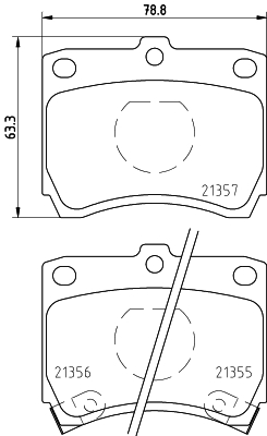 HELLA-PAGID Első fékbetét 8DB355005-741