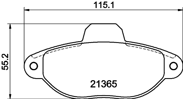 HELLA-PAGID Első fékbetét 8DB355019-091