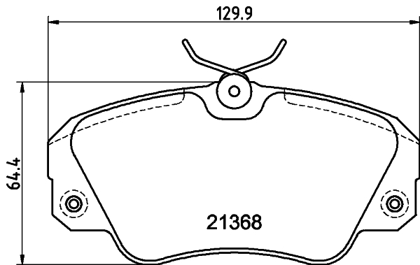 HELLA-PAGID Első fékbetét 8DB355017-771