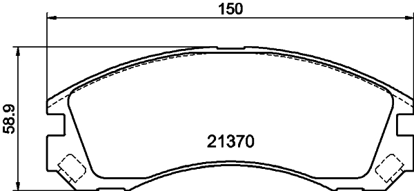 HELLA-PAGID Első fékbetét 8DB355011-751