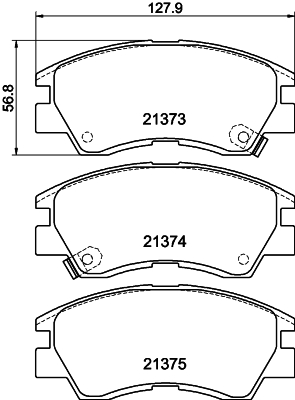 HELLA-PAGID Első fékbetét 8DB355005-781