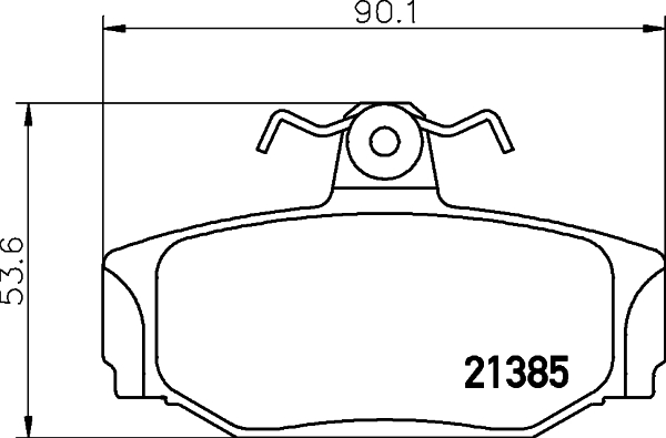 HELLA-PAGID Hátsó fékbetét 8DB355017-991