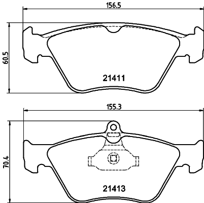 HELLA-PAGID Első fékbetét 8DB355007-731