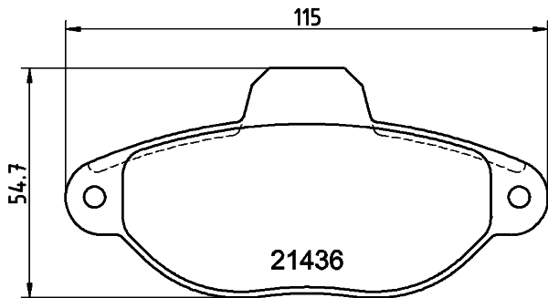 HELLA-PAGID Első fékbetét 8DB355019-161