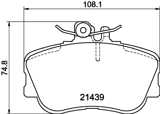 HELLA-PAGID Első fékbetét 8DB355018-041