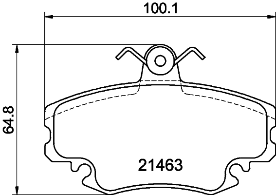 HELLA-PAGID Első fékbetét 8DB355018-131