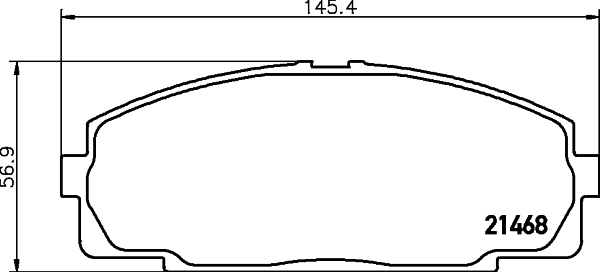 HELLA-PAGID Első fékbetét 8DB355016-921