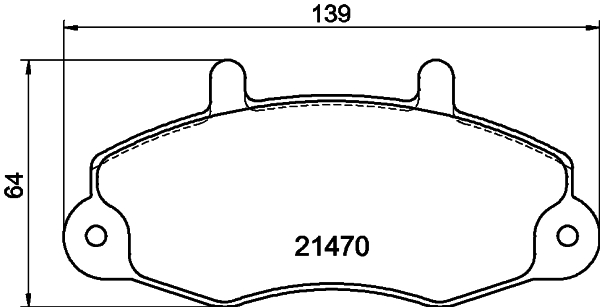 HELLA-PAGID Első fékbetét 8DB355006-391