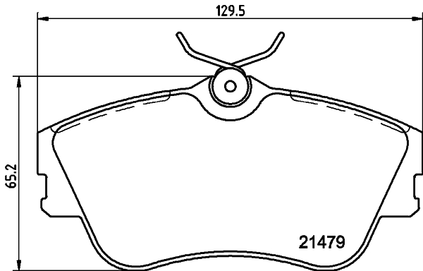 HELLA-PAGID Első fékbetét 8DB355018-071