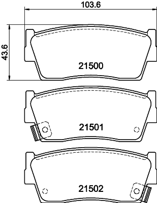 HELLA-PAGID Első fékbetét 8DB355016-371