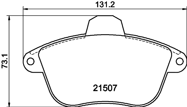 HELLA-PAGID Első fékbetét 8DB355019-071